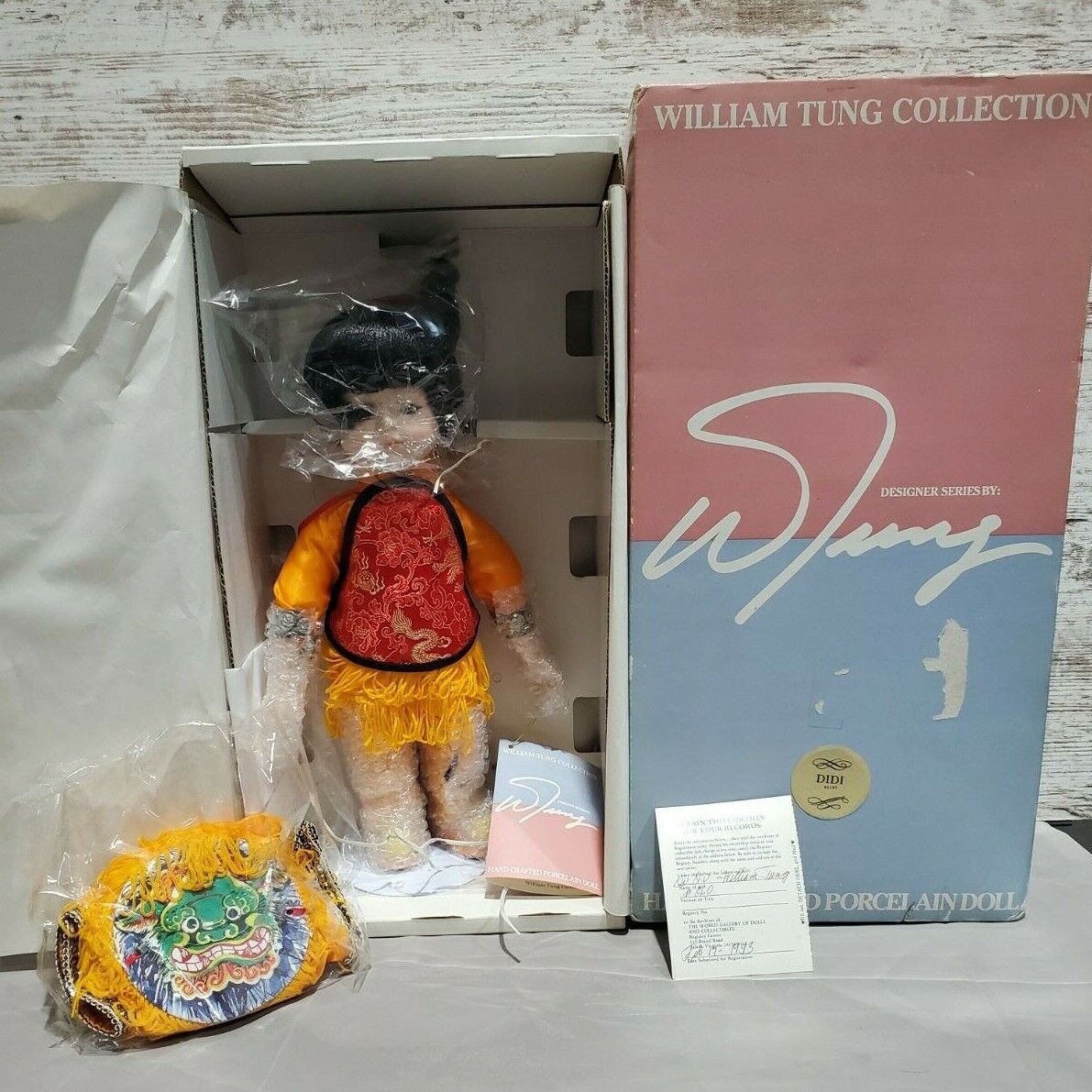 William Tung Collection Didi Porcelain Doll New in Box Limited Edition