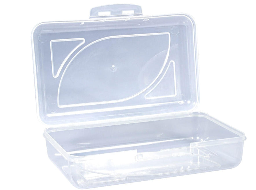 Cra-Z-Art Plastic School Box, 2-3/16"H x 5-3/16"W x 8"D, Clear