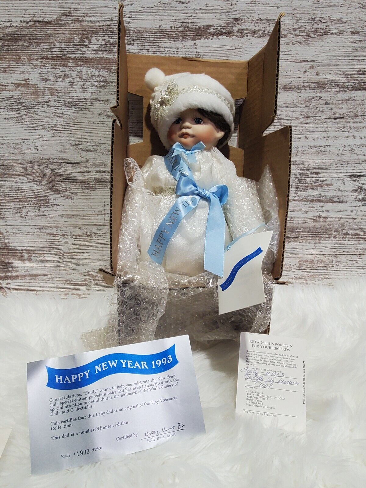 Word Gallery, Tiny Treasures, "Emily" Happy New Year 1993