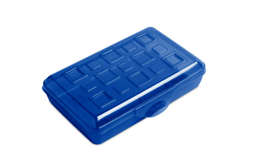 Sterilite Small Pencil Box Plastic, Cobalt Blue