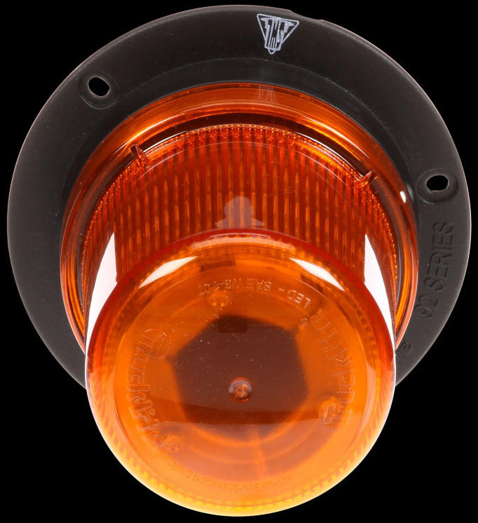 Truck Lite 92565Y Beacon Light Led, Medium Profile Beacon, Yellow Lens,
