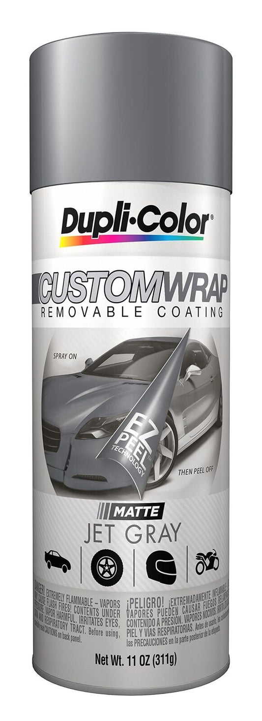 Dupli-Color ECWRC7997-6PK Jet Black Custom Wrap Removable Coating - 11 fl. oz,