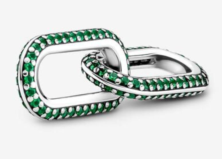 AUTHENTIC PANDORA ME Styling Pavé Double Link - GREEN 799660C01