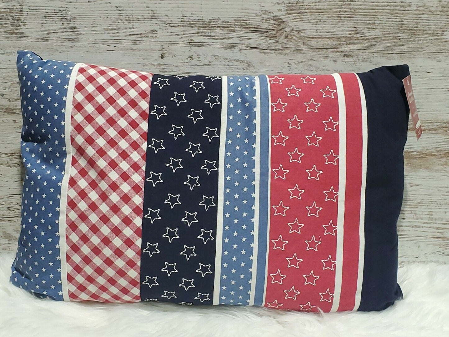 Small World Home 16x24 Stars And Stripes Pillow