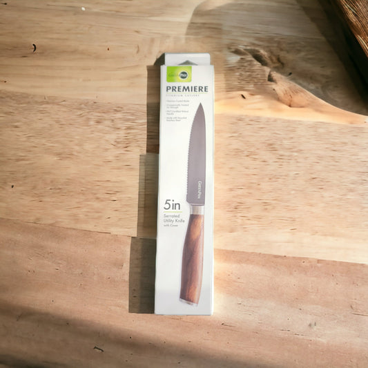 GreenPan Premiere Serrated Utility Knife, 5"