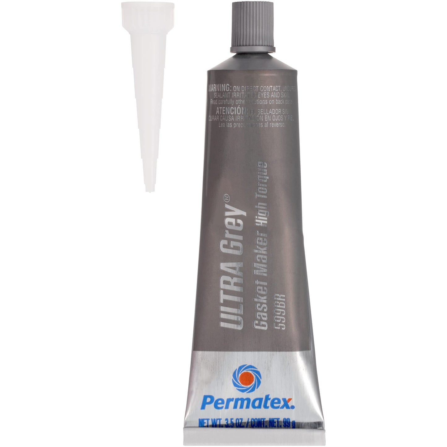Permatex 22074-6PK Ultra Grey Rigid High-Torque RTV Silicone Gasket Maker, 0.5 oz. (Pack of 6)