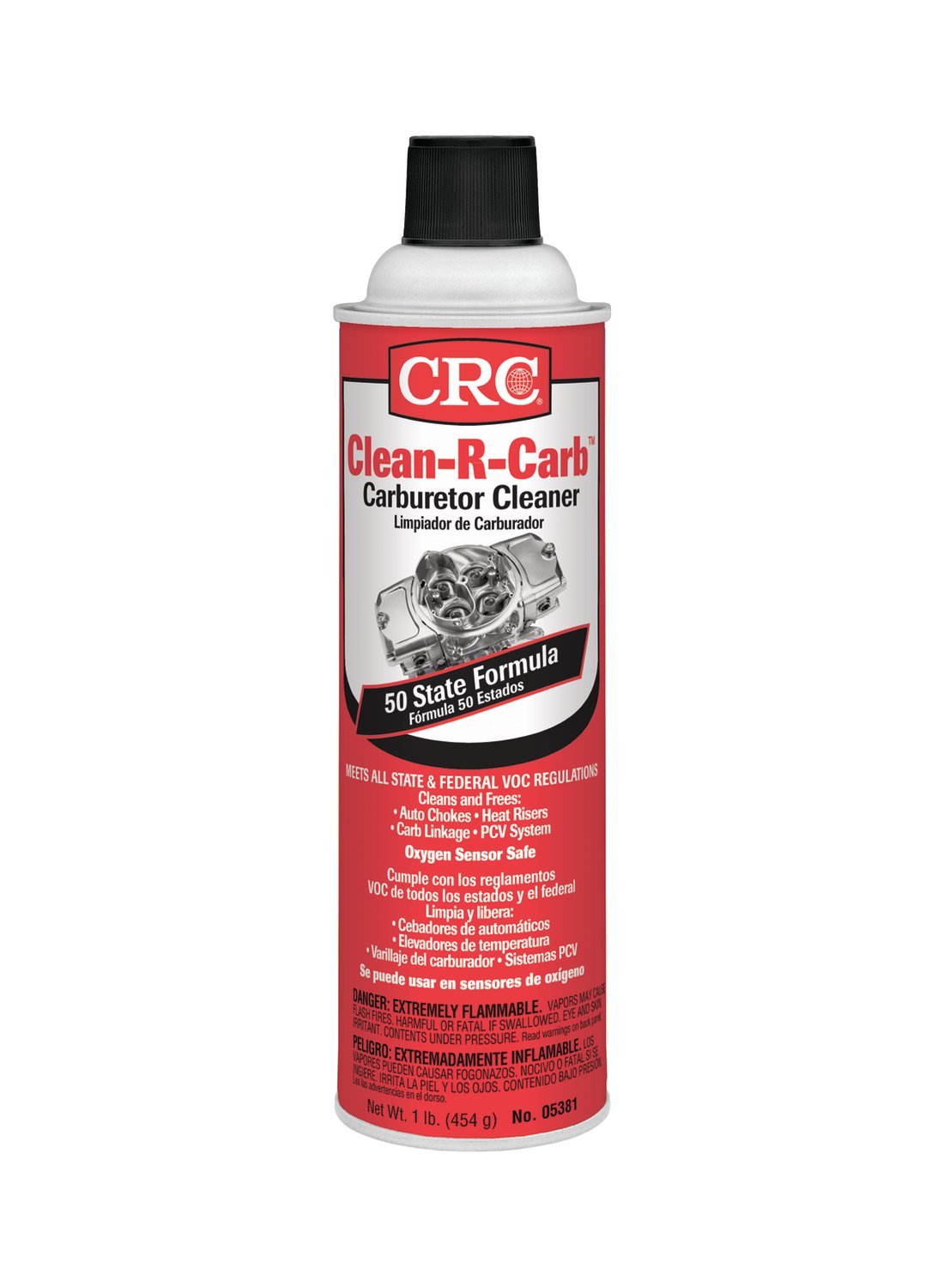 CRC (05381-12PK) Clean-R-Carb '50 State Formula' Carburetor Cleaner - 16 oz., (Pack of 12)