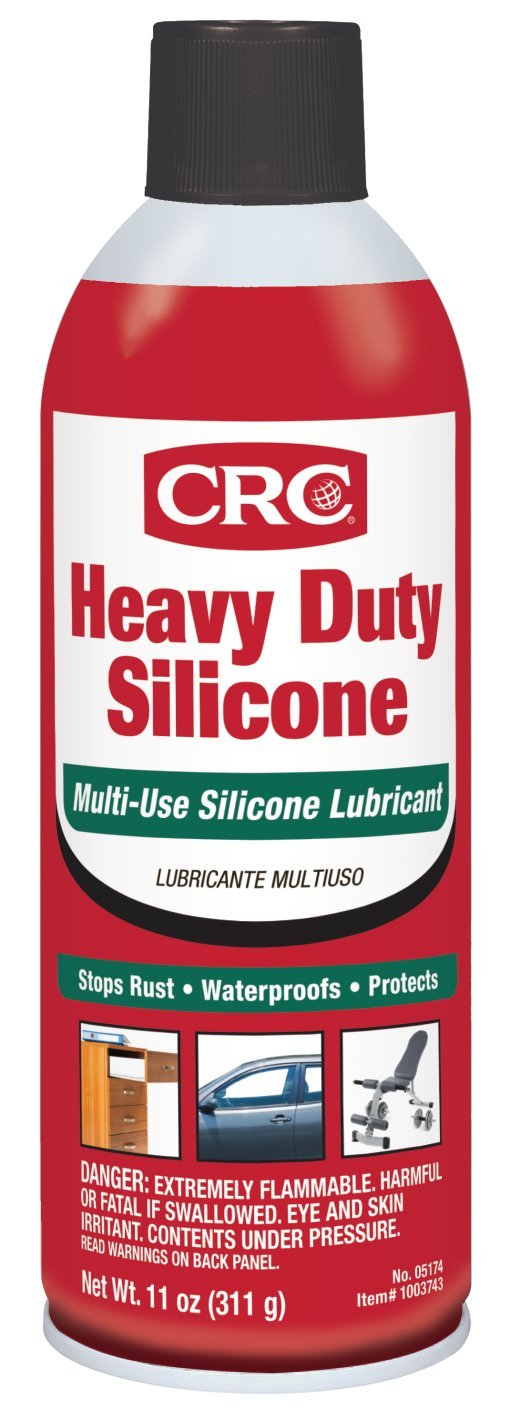 CRC Heavy Duty Silicone Lubricant, 11 Wt Oz, Clear Colorless Liquid