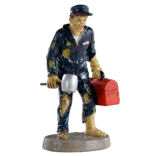 Lemax Spooky Town Village Collection Zombie Mechanic # 02905