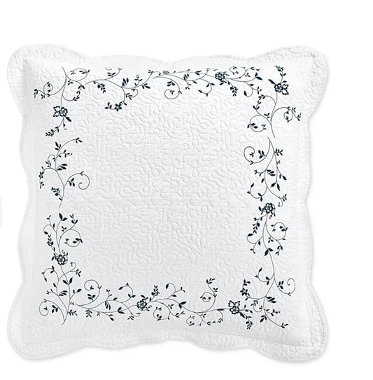Martha Stewart Collection Stenciled Leaves European Sham