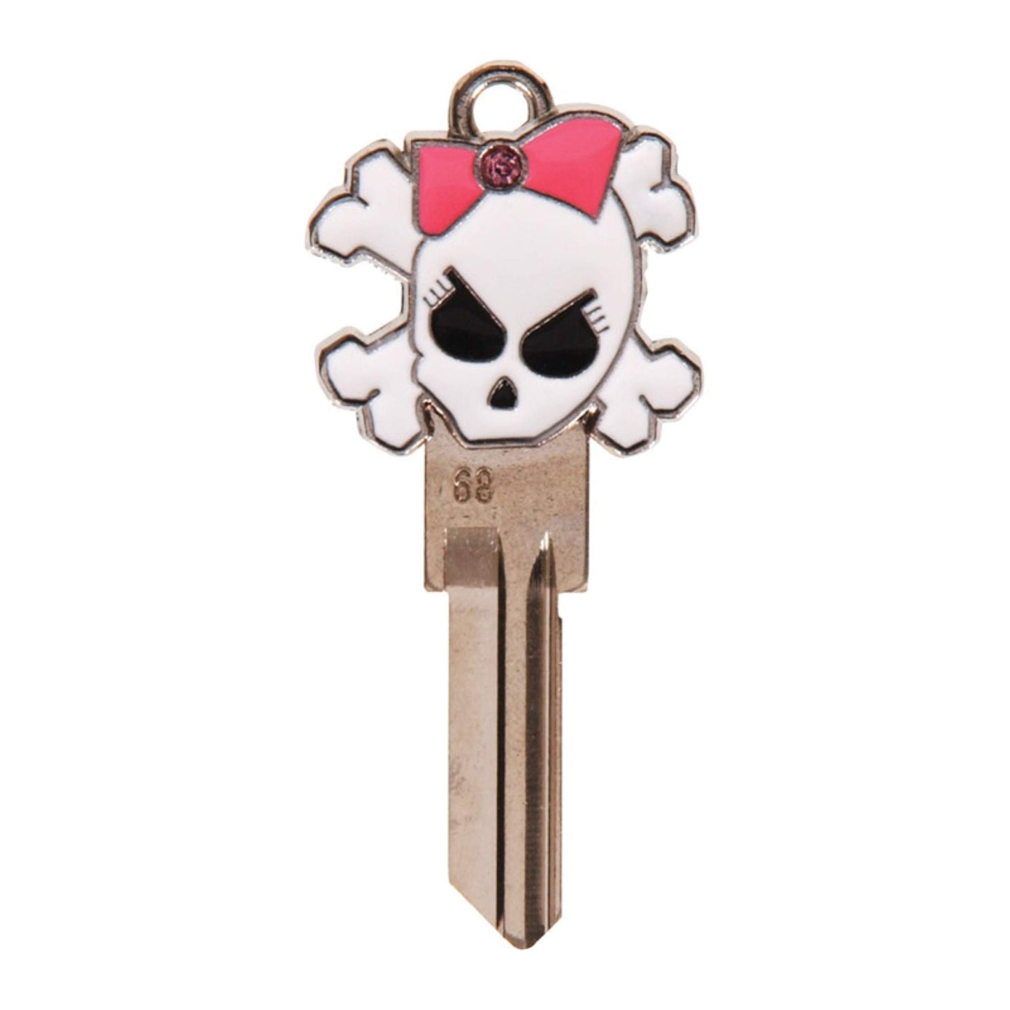 The Hillman Group #68 Key Blank 3D Girly Skull Theme