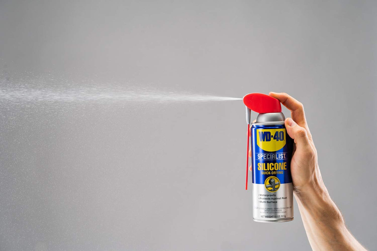 WD-40 Specialist Silicone Lubricant with Smart Straw Sprays 2 Ways, Twin-Pack, 11 OZ