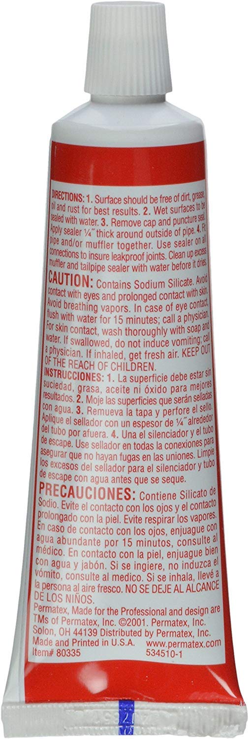 Permatex 80335 Muffler and Tailpipe Sealer, 3 oz. (6)