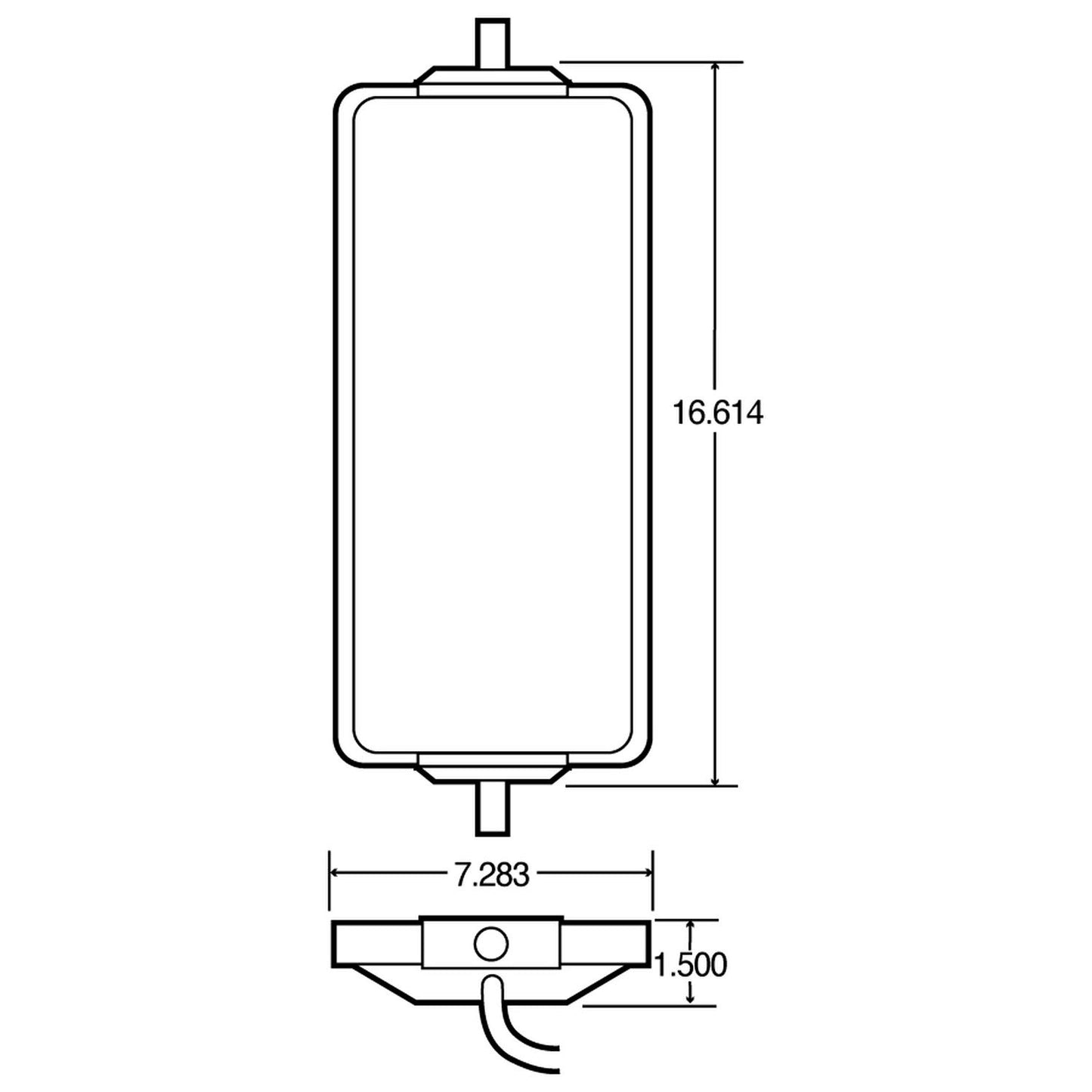 Trucklite 97840 MOTORIZED WEST COAST MIRROR HEATED