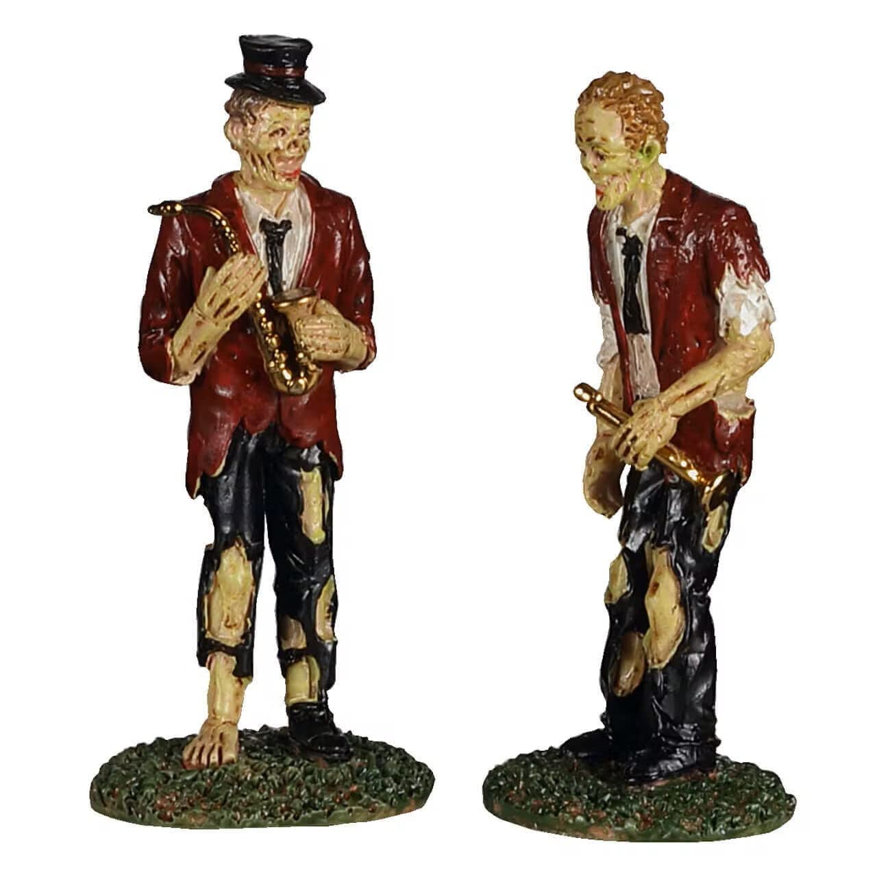 Lemax Spooky Town Village Collection A Chilling Band, Set of 2# 04714