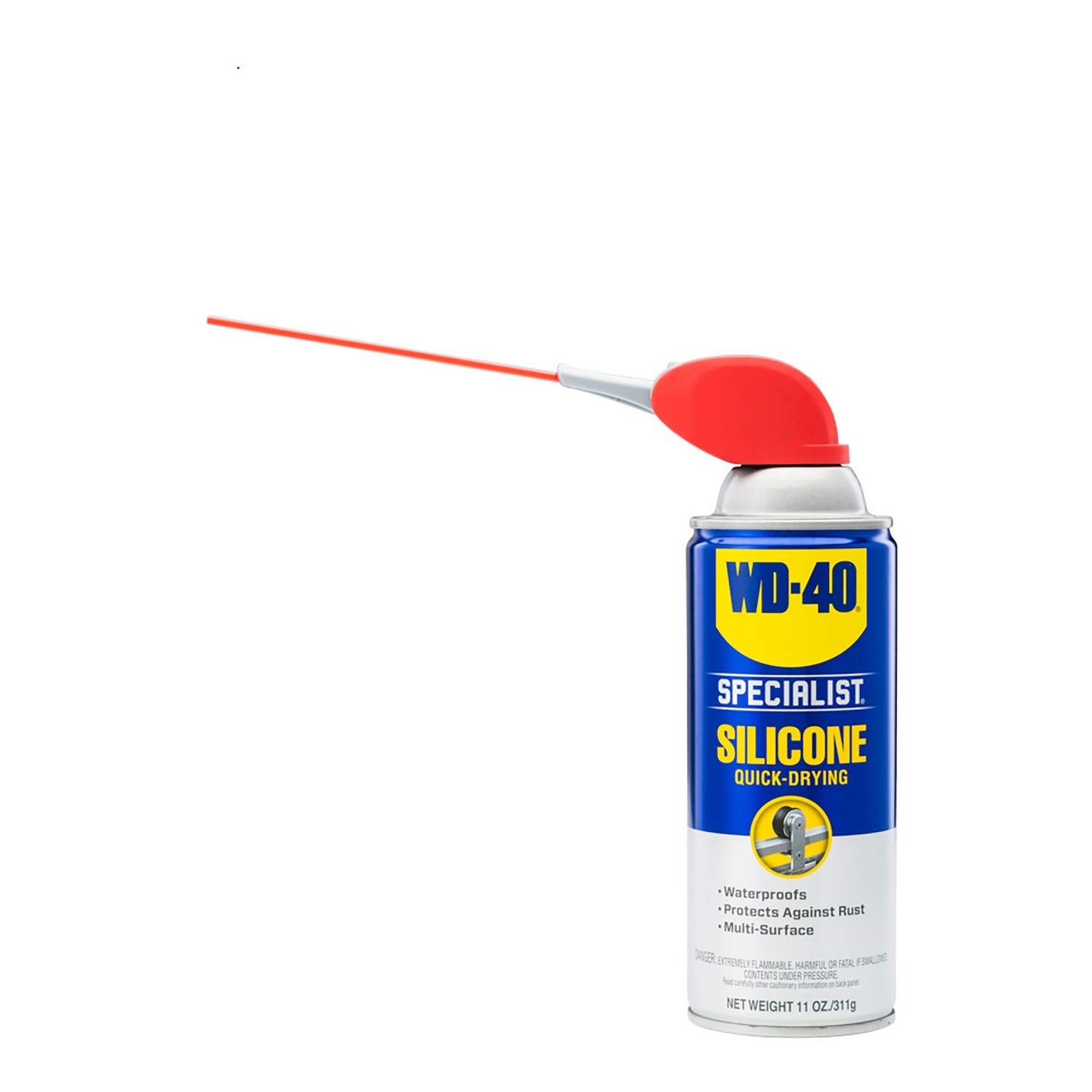 WD-40 Specialist Silicone Lubricant with Smart Straw Sprays 2 Ways, Twin-Pack, 11 OZ