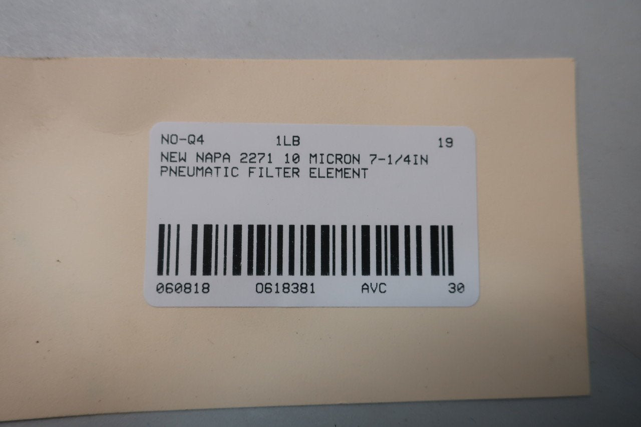 NAPA 2271 Pneumatic Filter Element 10 Micron D618381