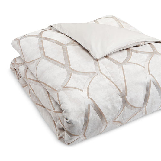 Hudson Park Connettiva Full / Queen Duvet Cover Champagne