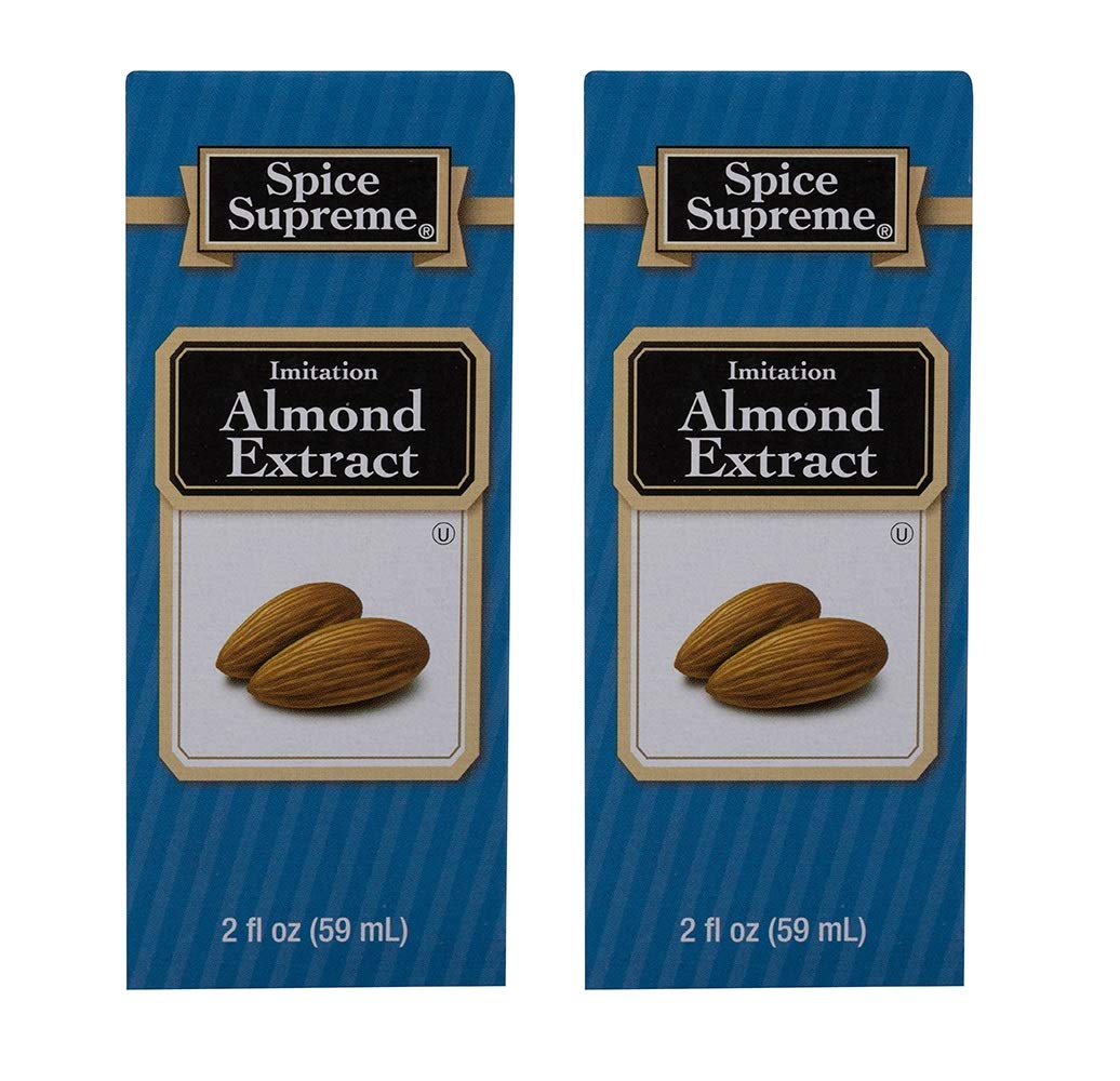 Spice Supreme Imitation Almond Extract 2oz (Pack of 2)