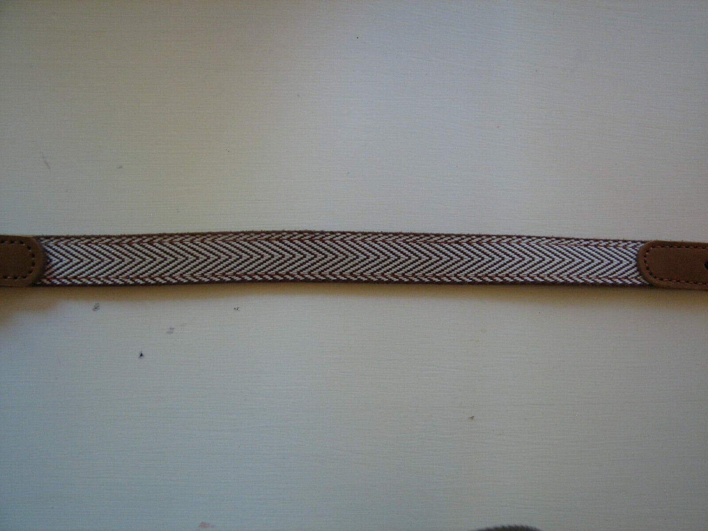Top Paw Woven Leather Dog Collar in Tan Size: Medium