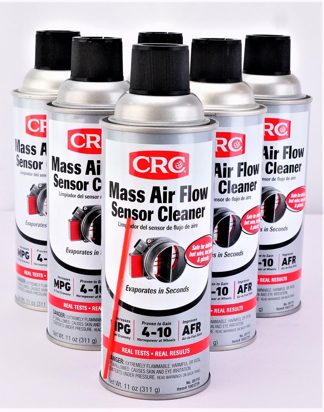 CRC Mass Air Flow Sensor Cleaner, 11 oz, CASE of 6 (05110-C)