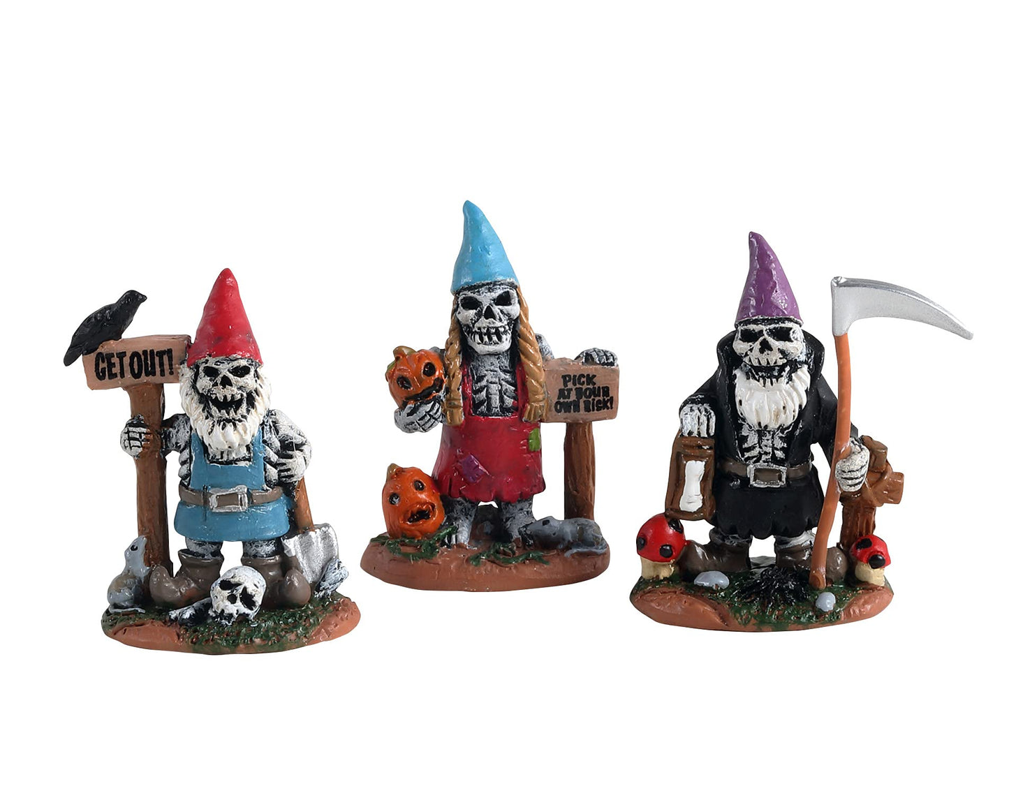 Lemax Skeleton Garden Gnomes #14832