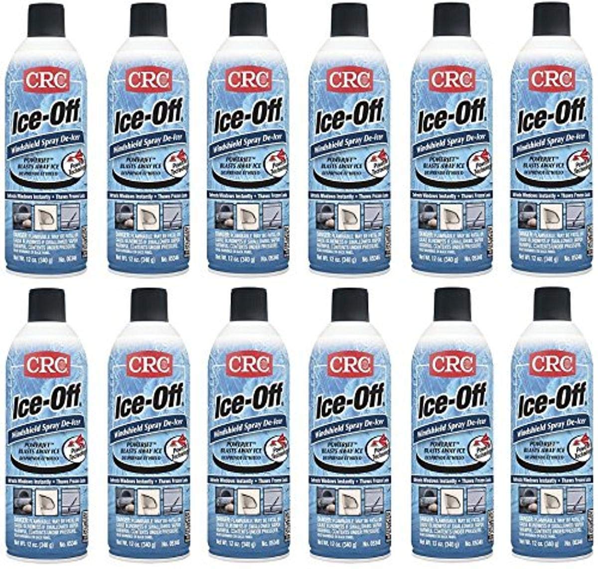 CRC 05346 Ice-Off Windshield Spray De-Icer - 12 Wt Oz. (12-Pack)