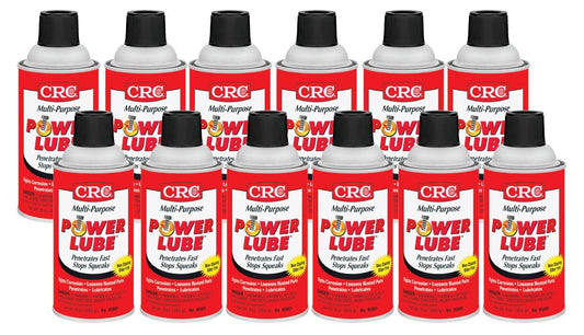 CRC05005 Power Lube Multi-Purpose Lubricant, 9 oz Can, 12 Per Pack
