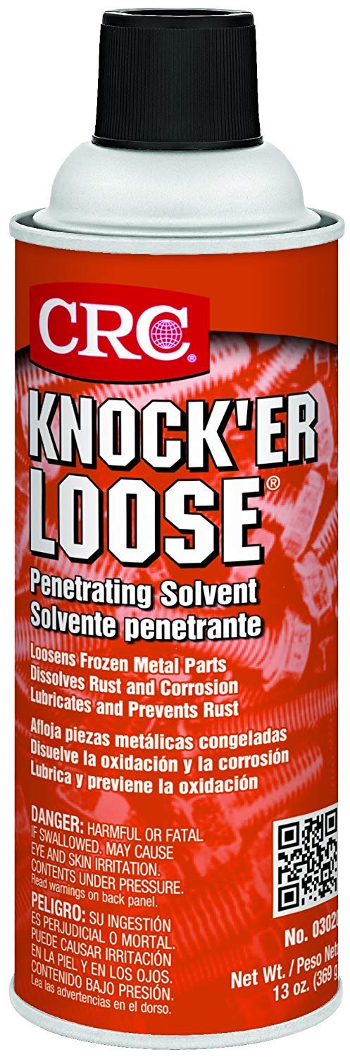CRC Knock'er Loose Penetrating Solvent, 13 oz Aerosol Can, Reddish