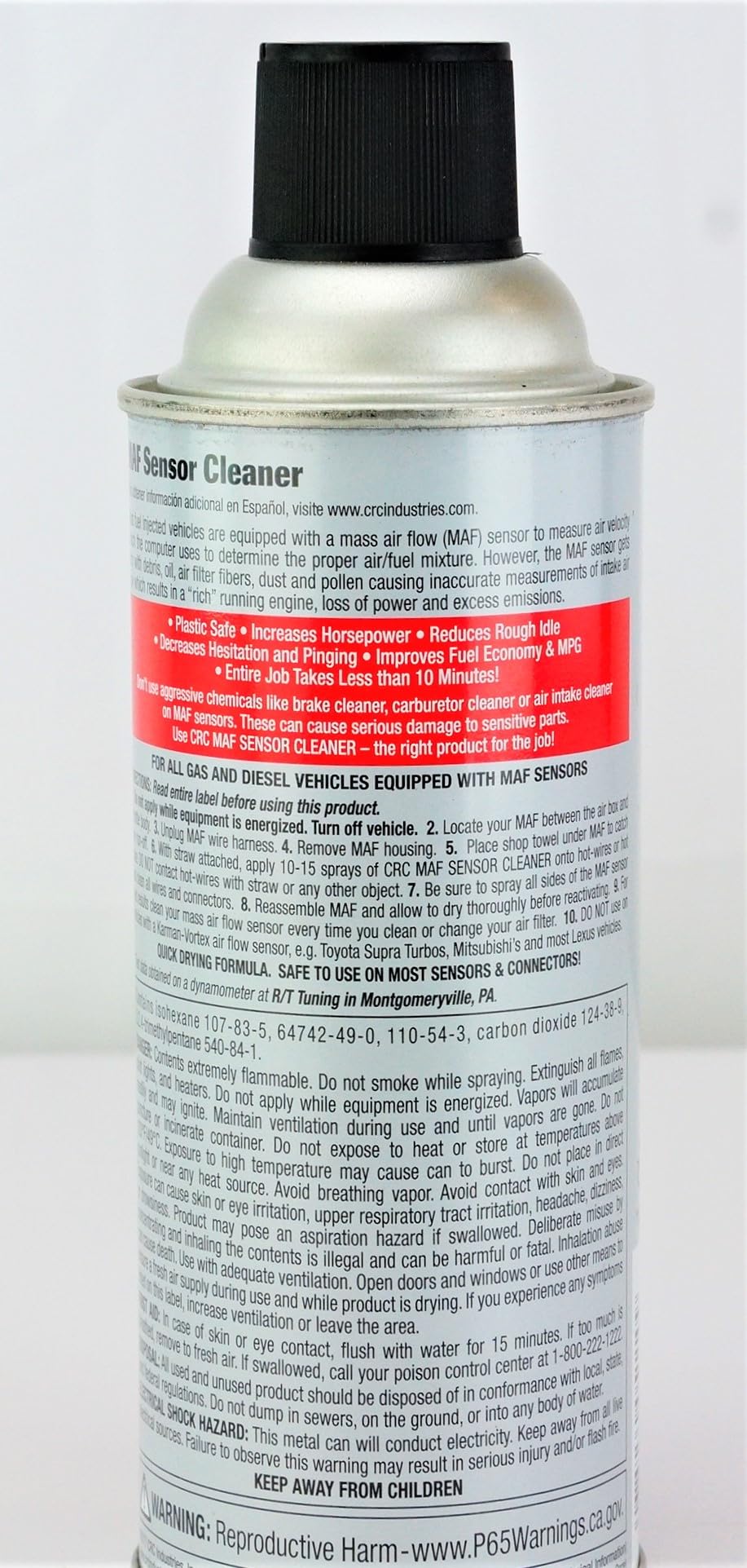 CRC Mass Air Flow Sensor Cleaner, 11 oz, CASE of 6 (05110-C)