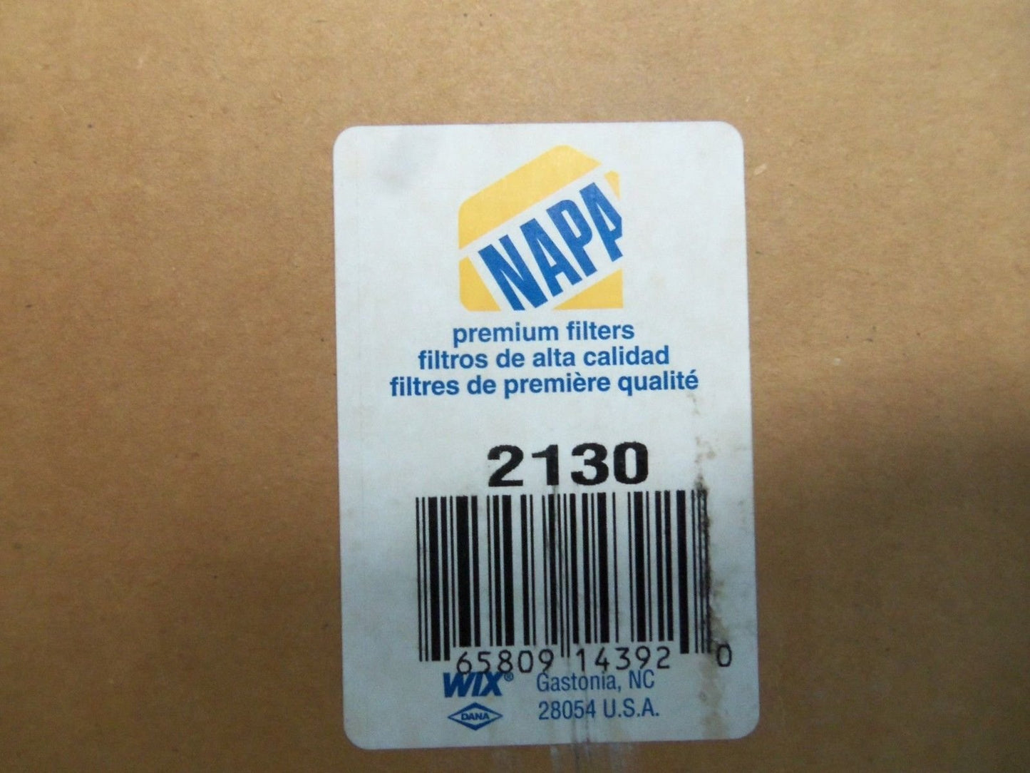 Napa 2130 FILTERNEW IN A BOX