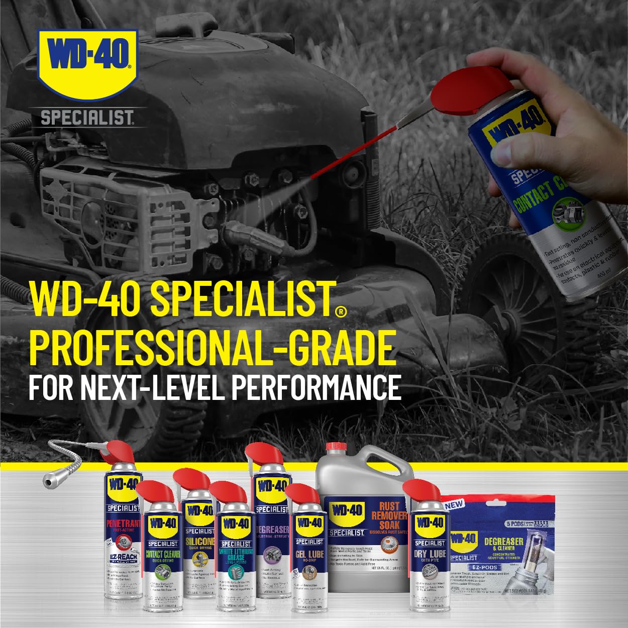 WD40 Company 300554 Specialist Contact Cleaner Spray - 11 oz. with Smart Straw