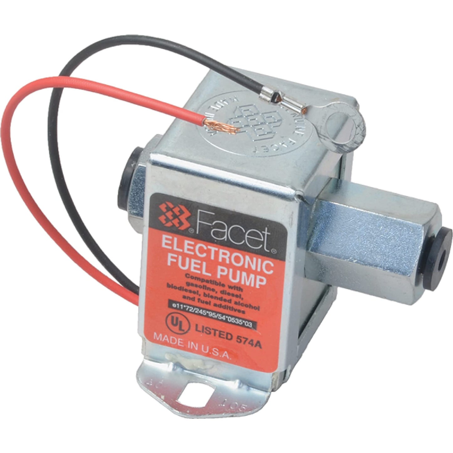 Facet-Purolator New Solid State Fuel Pump 12V 3-4.5Psi, 12" /30.48Cm Min Dry Lift 6558398 D72347