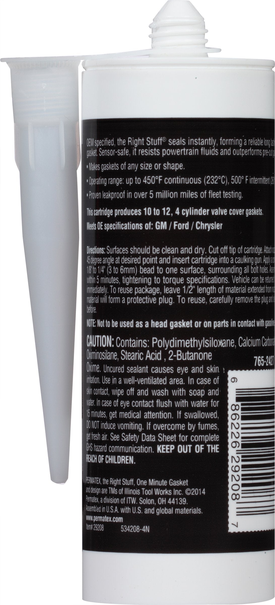 Permatex 29208-6PK The Right Stuff Gasket Maker, 5 oz. (Pack of 6)