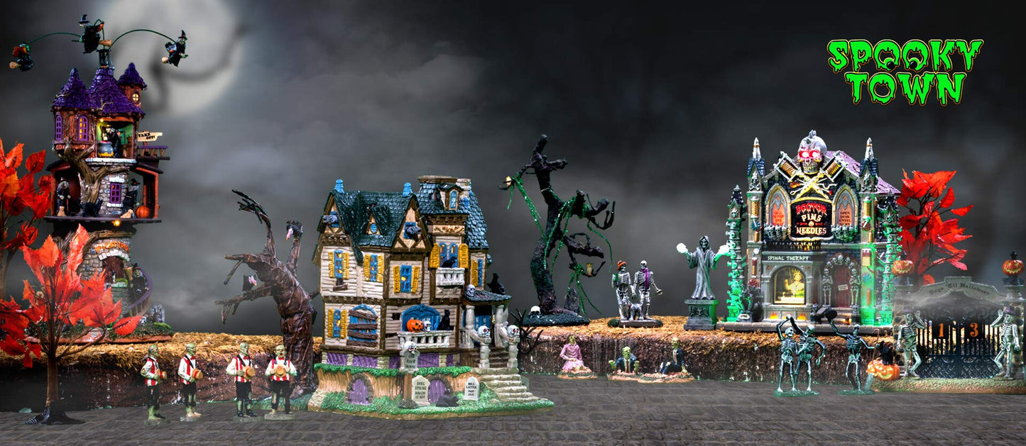 Lemax Monster Reading Spooky News