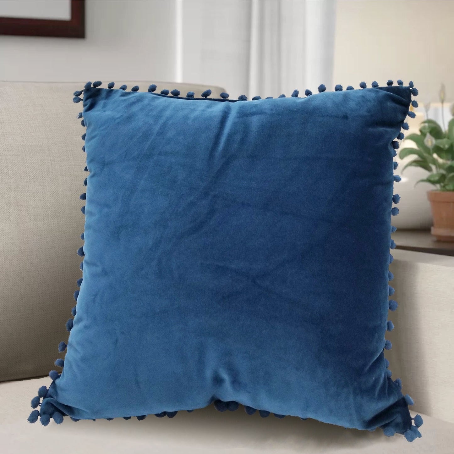 Universal Home Fashions Pompom Decorative Throw Pillow