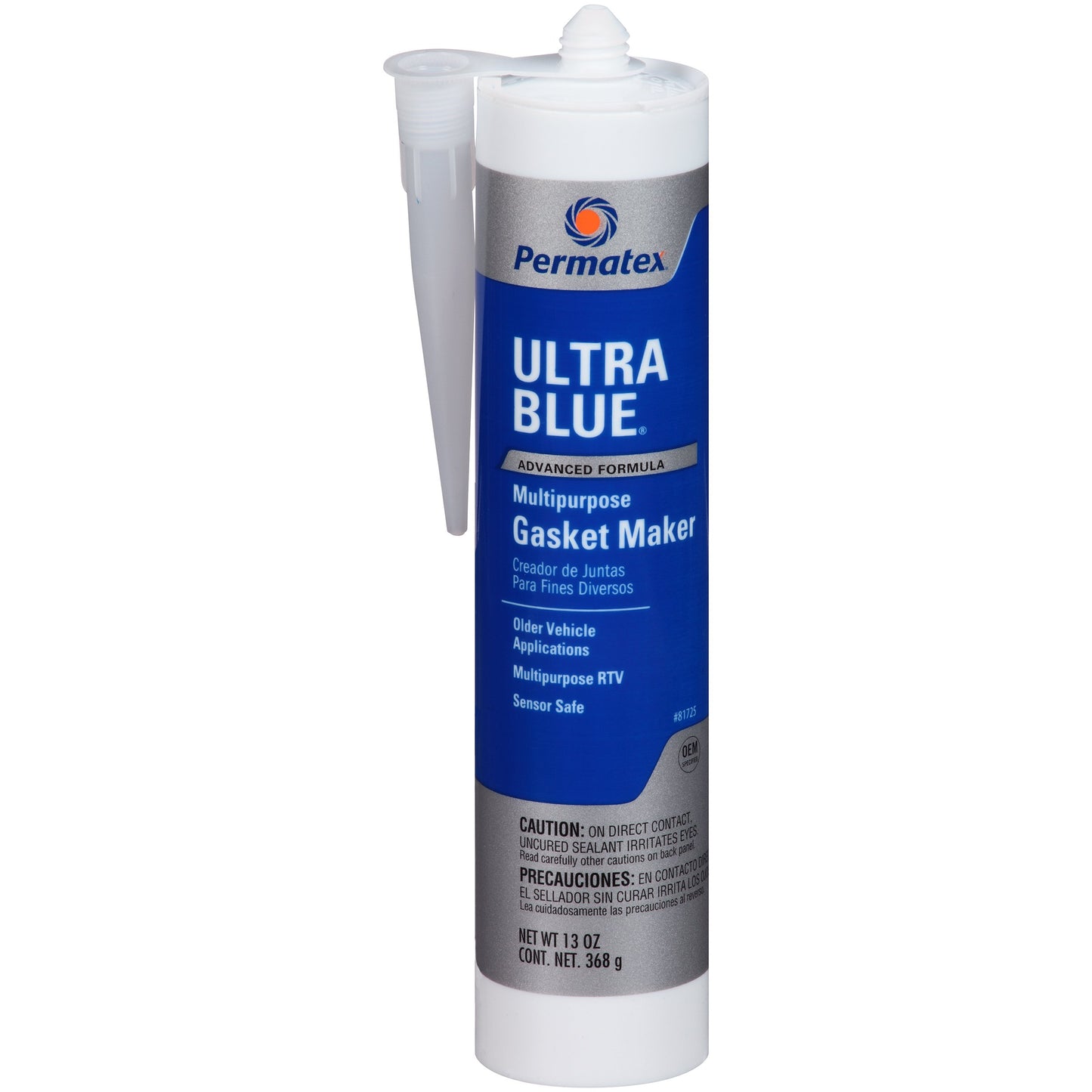 Permatex 85519-6PK Sensor-Safe Ultra Blue RTV Silicone Gasket Maker, 9.5 oz. PowerBead Can (Pack of 6)