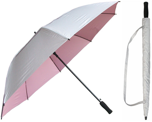 RainStoppers Women's 50-Inch Silver Coated Windbuster Golf Umbrella