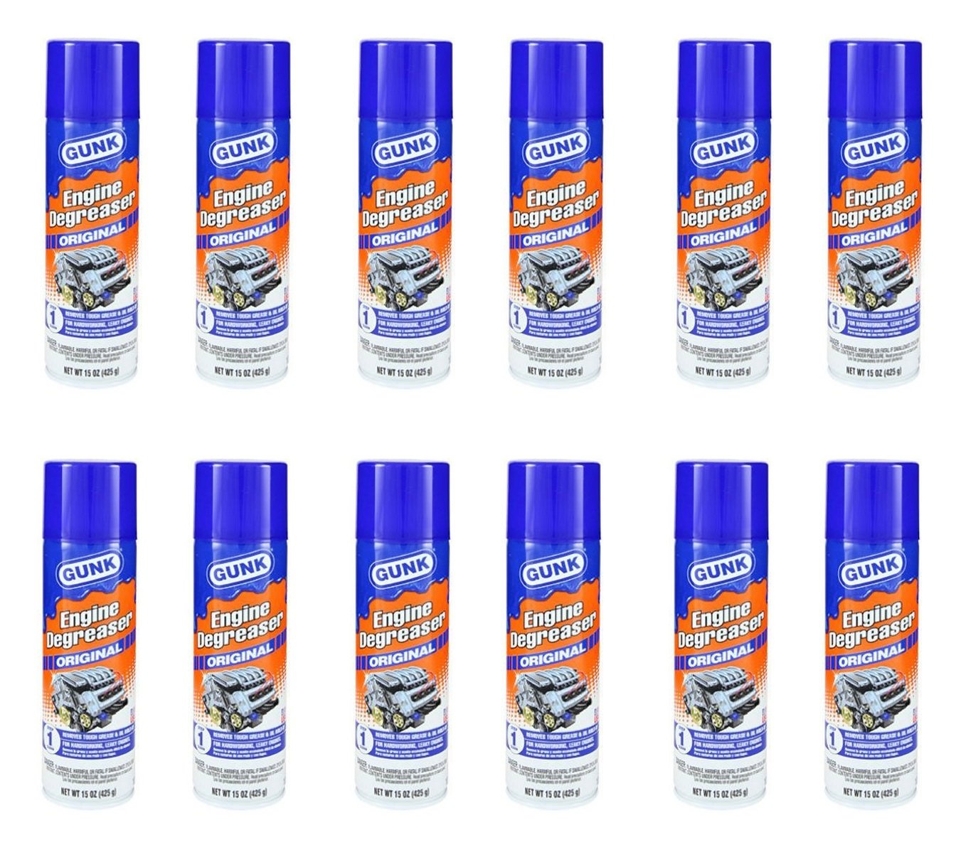 Gunk EB1 Engine Brite Original Heavy Duty Engine Degreaser - 15 oz. (12)