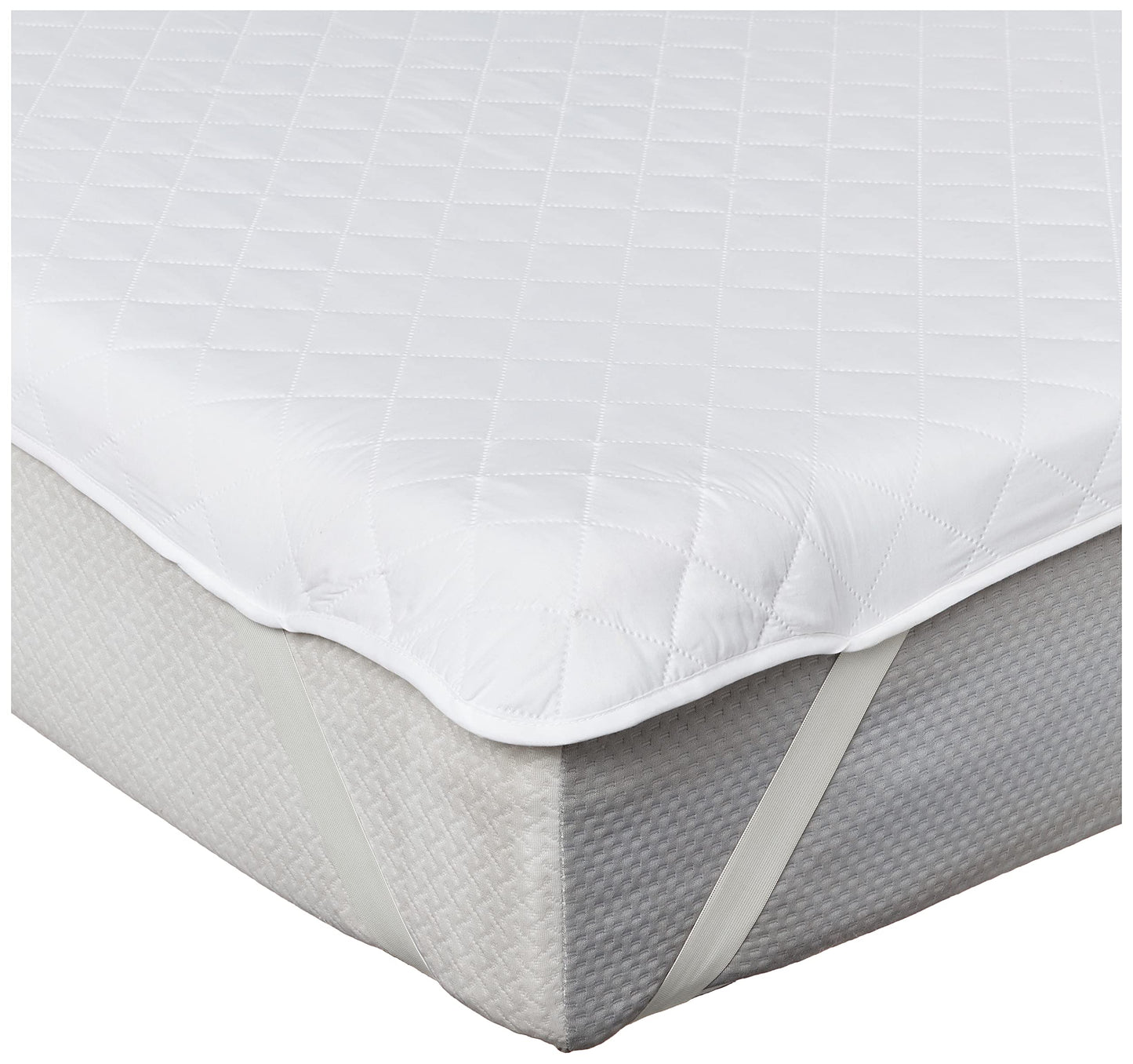 Exquisite Hotel Classic Quilted Mattress Pad, White, Full