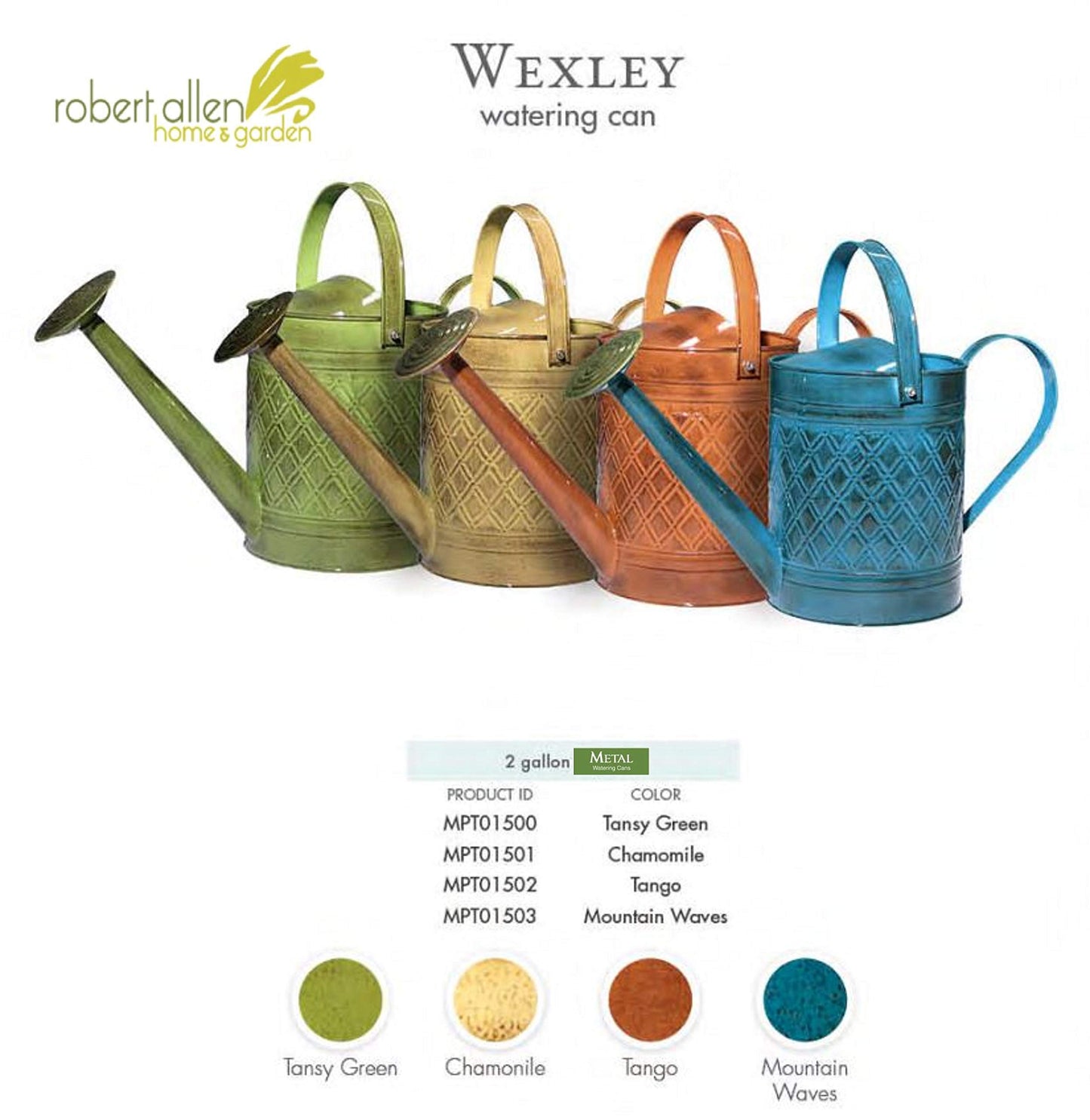 Robert Allen Wexley Metal Watering Can