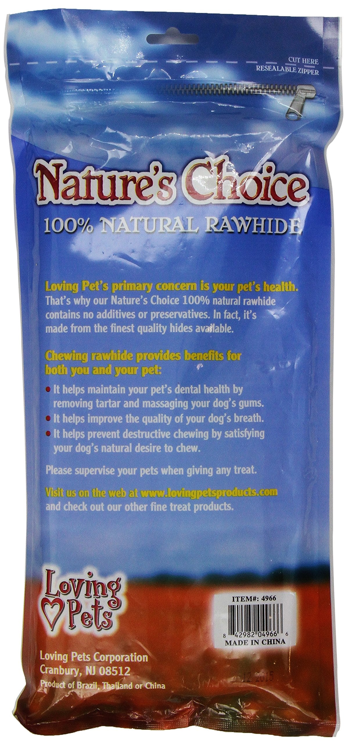 Loving Pets Nature's Choice 100-Percent Natural Rawhide