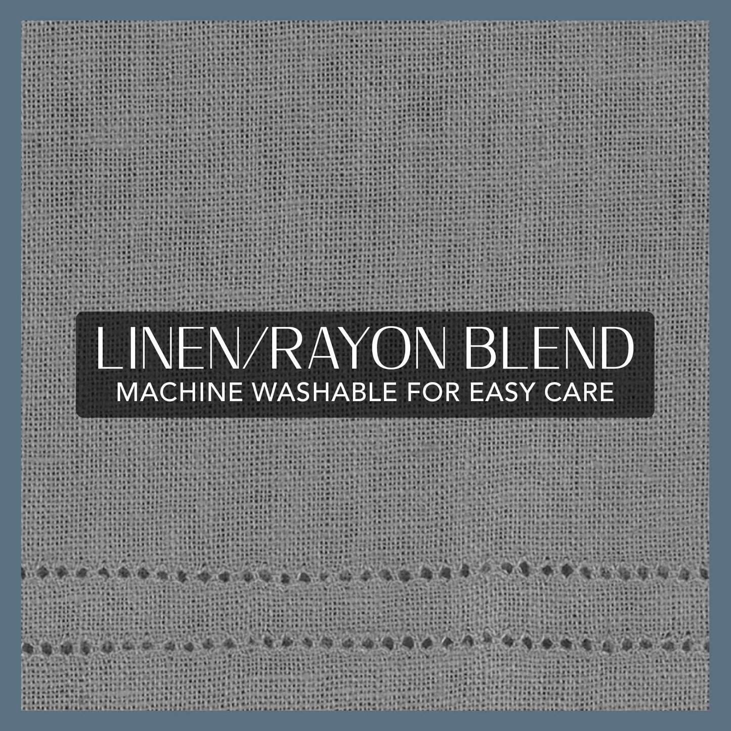 Elrene Home Fashions Cameron Linen Tier Curtains