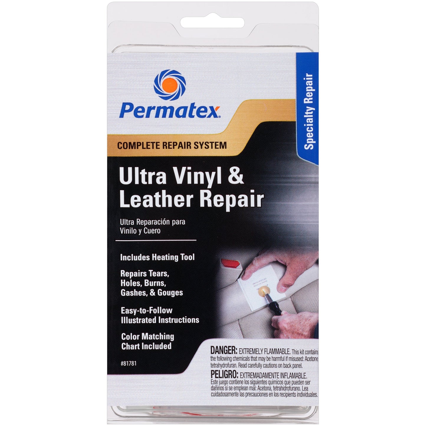 Permatex 81781-6PK Ultra Series Vinyl and Leather Repair Kit