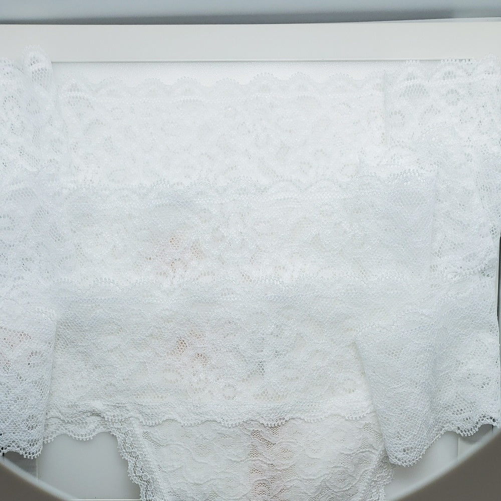 3 PACK! White Pack Lace Thongs