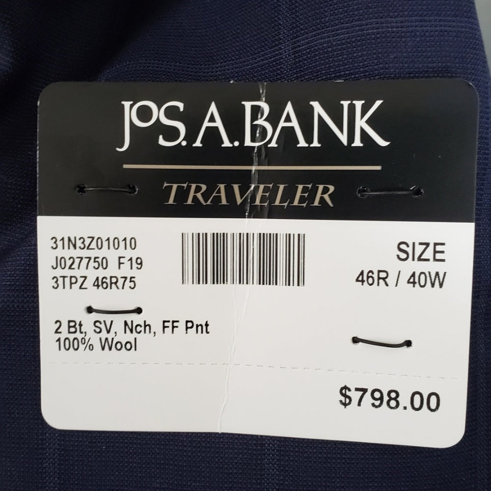 Traveler Collection Tailored Fit Windowpane Suit