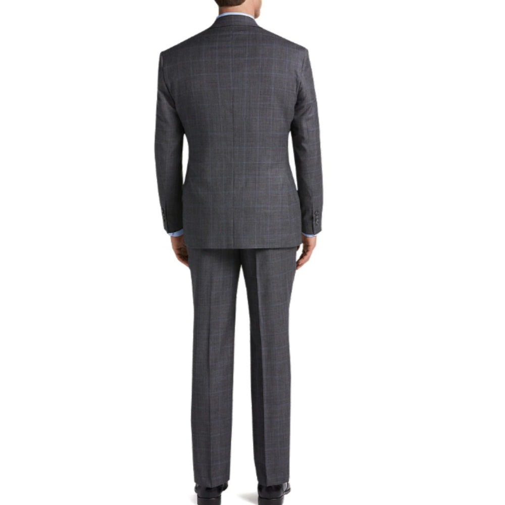 Traveler Collection Tailored Fit Windowpane Suit