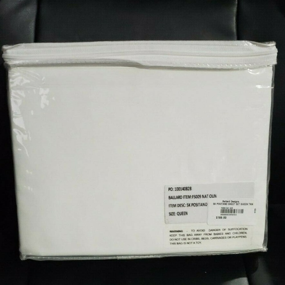 SUZANNE KASLER POSITANO SHEET SET,Tan