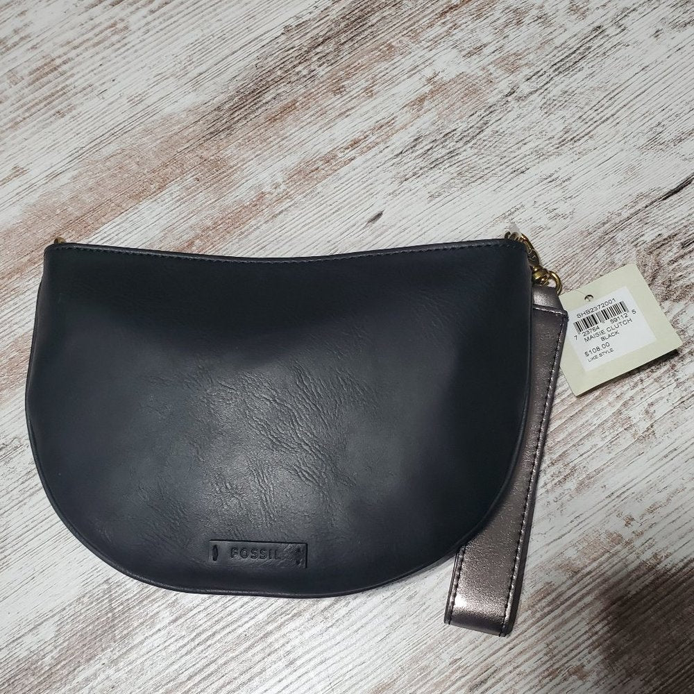 Fossil Maisie Clutch,Black