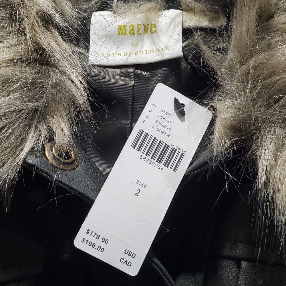 Maeve Kellie Laux Leather Coat, 2